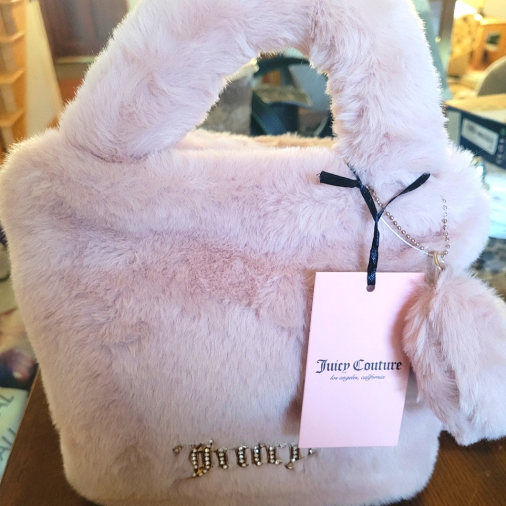 Fuzzy juicy couture purse